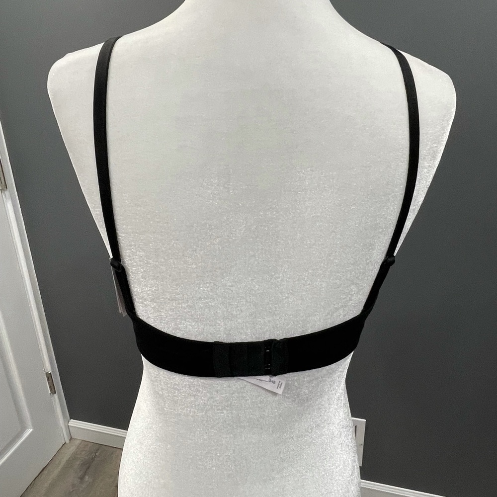 NWT Auden Plunge Coverage Push Up Bra Black 34b C5 - Picture 3 of 3